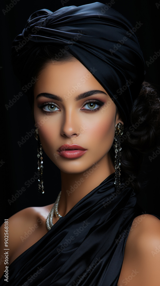 A Radiant Portrait of a Glamorous Woman A Radiant Portrait of a Glamorous Woman