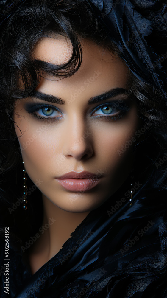 A Radiant Portrait of a Glamorous Woman A Radiant Portrait of a Glamorous Woman