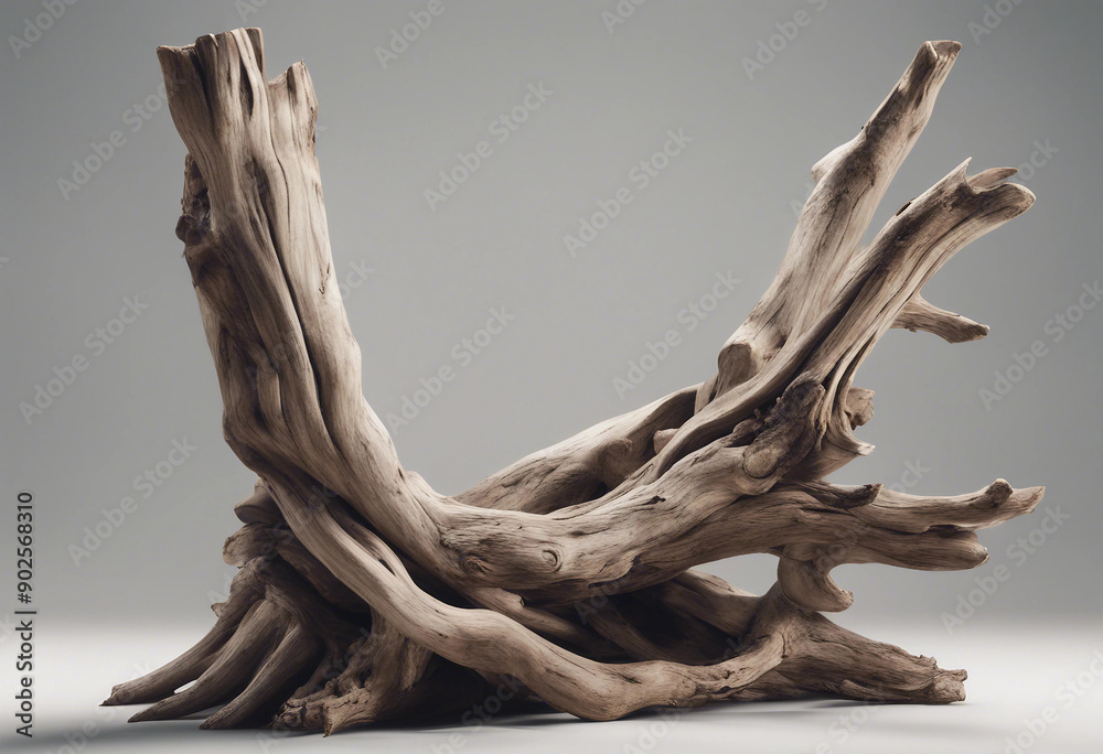 Twisted driftwood isolated on transparent background Twisted driftwood isolated on transparent background