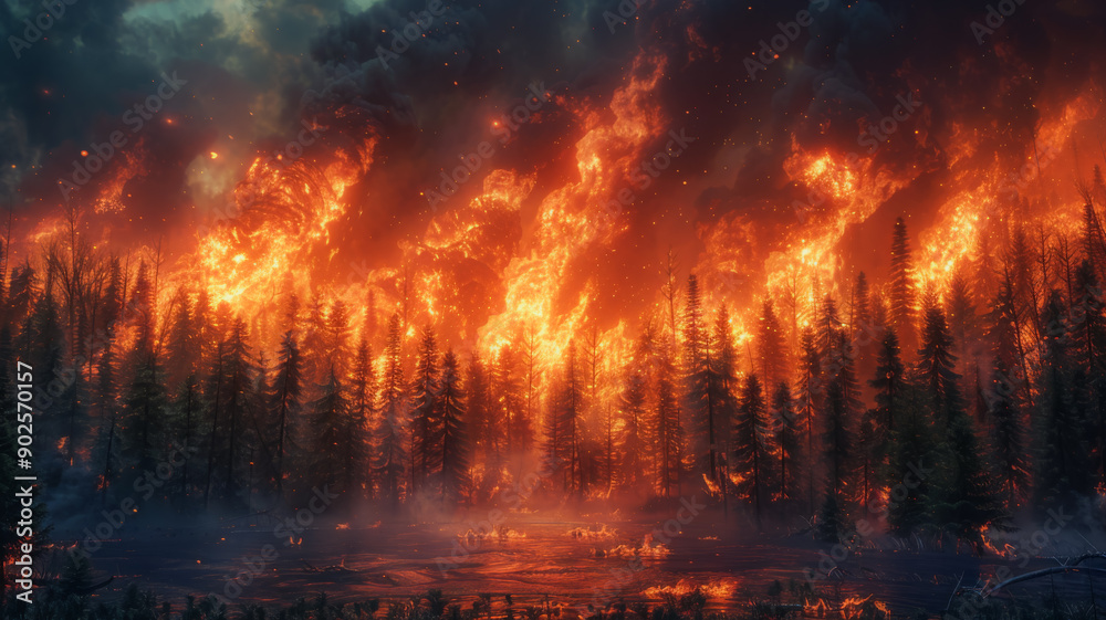Uncontrollable Forest Fire Uncontrollable Forest Fire