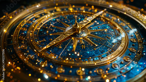 Wallpaper Mural Fantasy  Zodiac Compass.  Astronomy Tool Torontodigital.ca