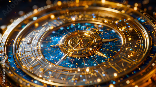 Wallpaper Mural Fantasy  Zodiac Compass.  Astronomy Tool Torontodigital.ca