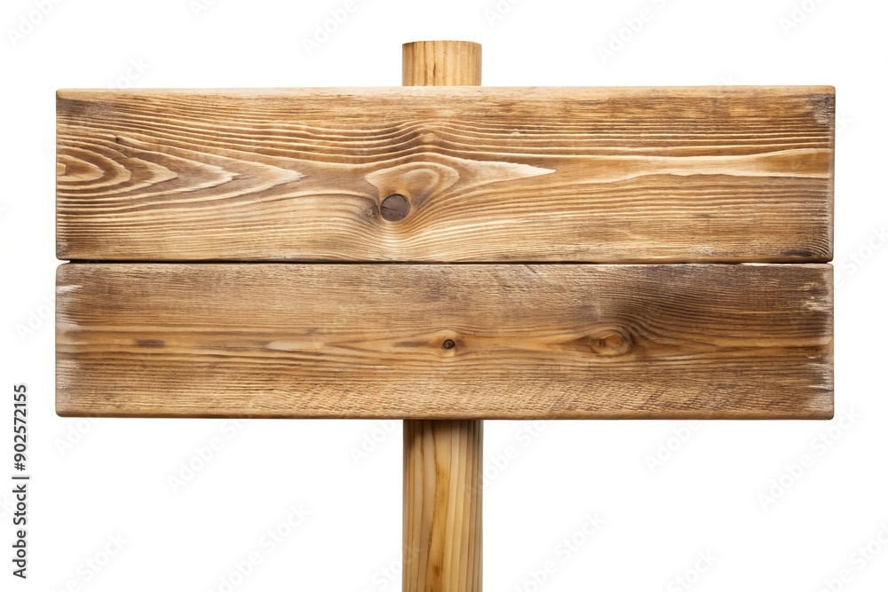 close up of an empty wooden sign on white background close up of an empty wooden sign on white background