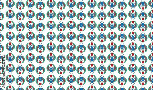 Ancient Egyptian scarab Pattern Illustration Vector background