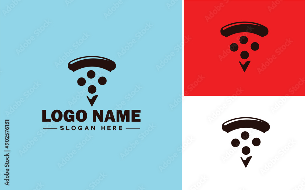 Pizza restaurant icon Pizzeria Pizza joint Pizza parlor flat logo sign symbol editable vector Pizza restaurant icon Pizzeria Pizza joint Pizza parlor flat logo sign symbol editable vector