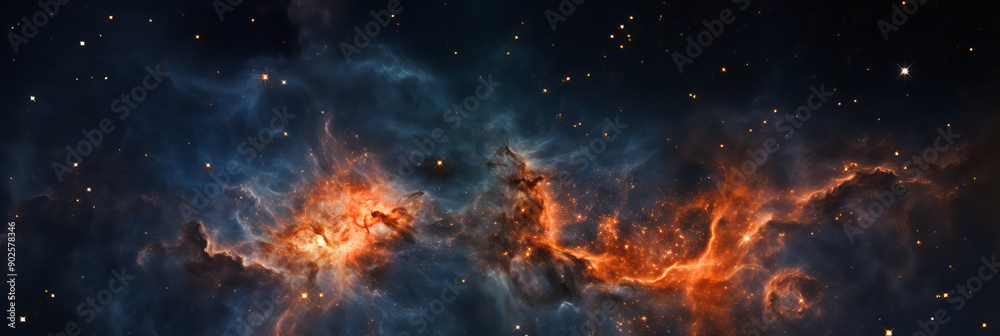 Cosmic Cascade. Nebulaic Beauty.Cosmic Kaleidoscope