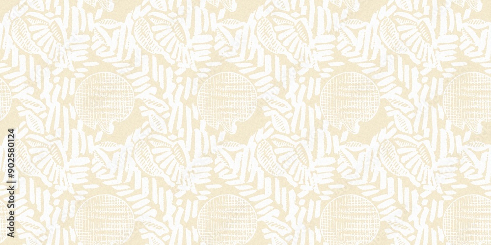 Modern white on cream lace effect wedding border texture. Soft tonal linen openwork block print with subtle hand drawn lattice damask printed fabric banner edge trim. Modern white on cream lace effect wedding border texture. Soft tonal linen openwork block print with subtle hand drawn lattice damask printed fabric banner edge trim.