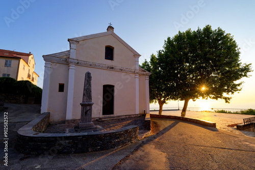 Santa-Maria-Poggio village in eastern coast of Corsica island