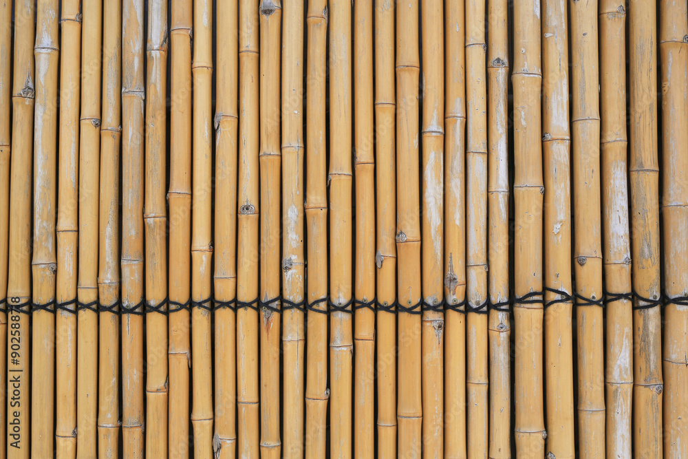Bamboo, Dry wooden wall fence background. Bamboo, Dry wooden wall fence background.
