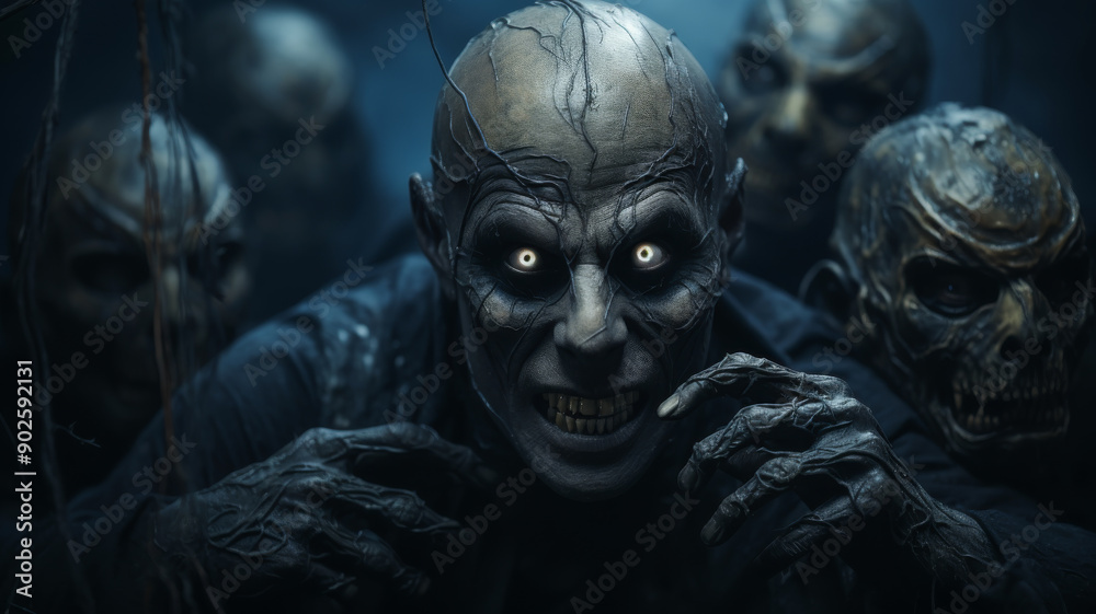 A Terrifying Portrait in the Abyss of Darkness A Terrifying Portrait in the Abyss of Darkness