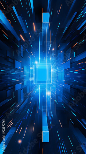 Digital technology Internet abstract graphic poster background