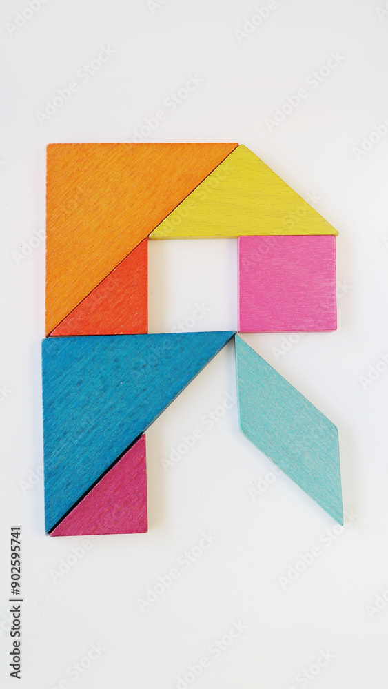 Tangram puzzle alphabet Tangram puzzle alphabet