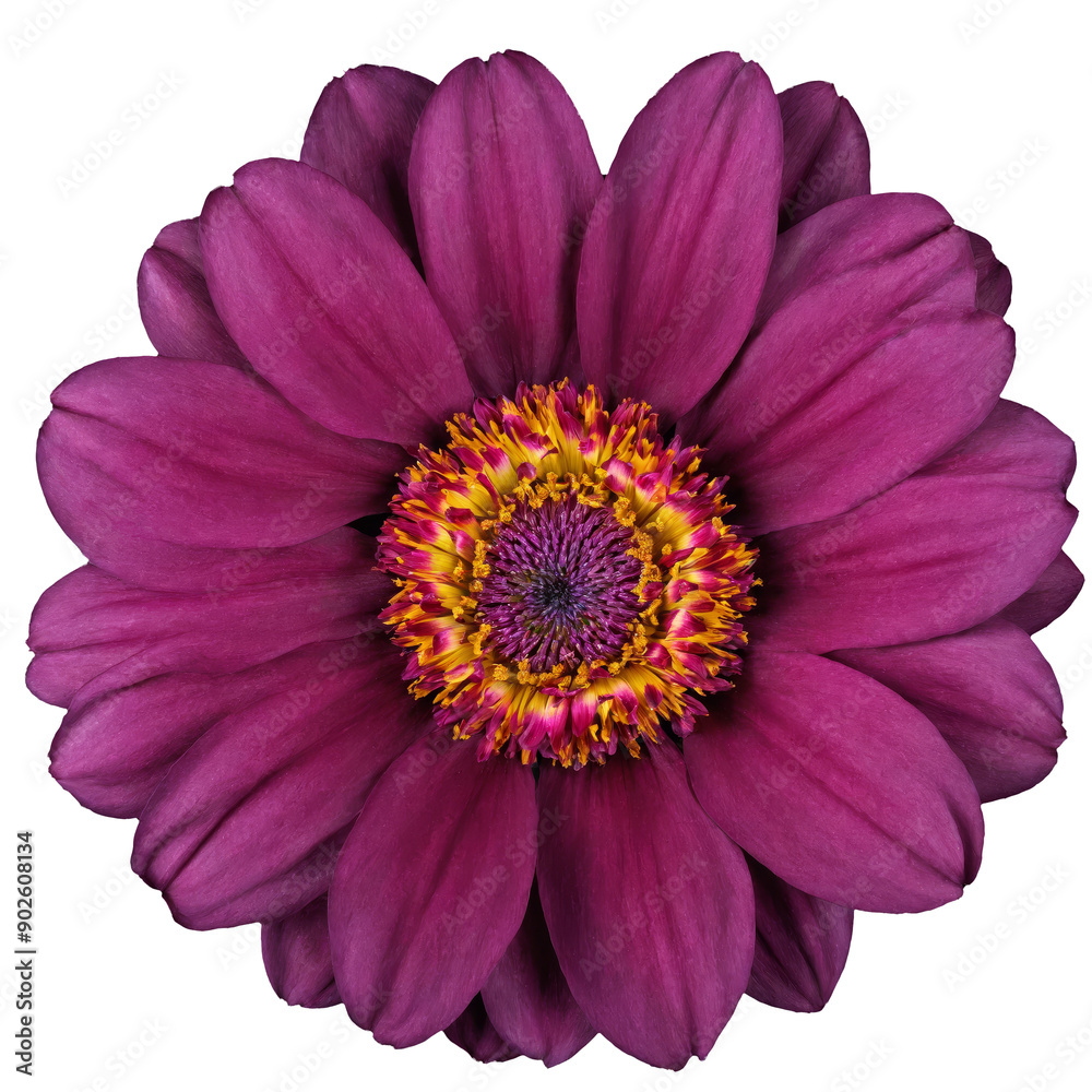 Beautiful detailed flower on transparent background, top view, high resolution Beautiful detailed flower on transparent background, top view, high resolution