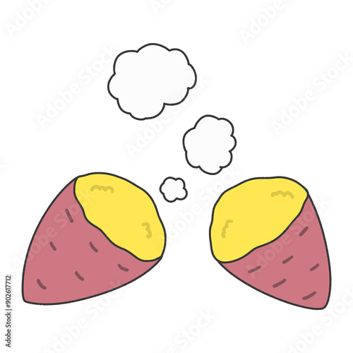 焼き芋　イラスト