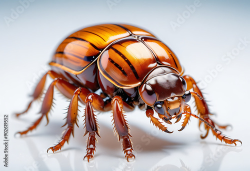 cockchafer white background high resolution high details vibrant photo