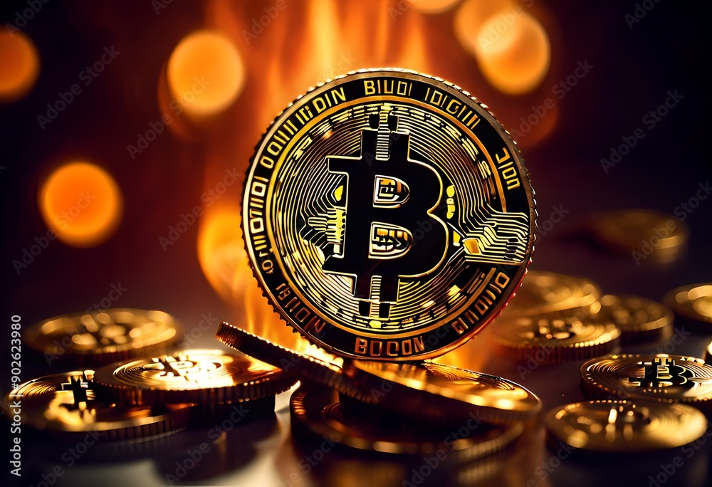 Bitcoin on fire
