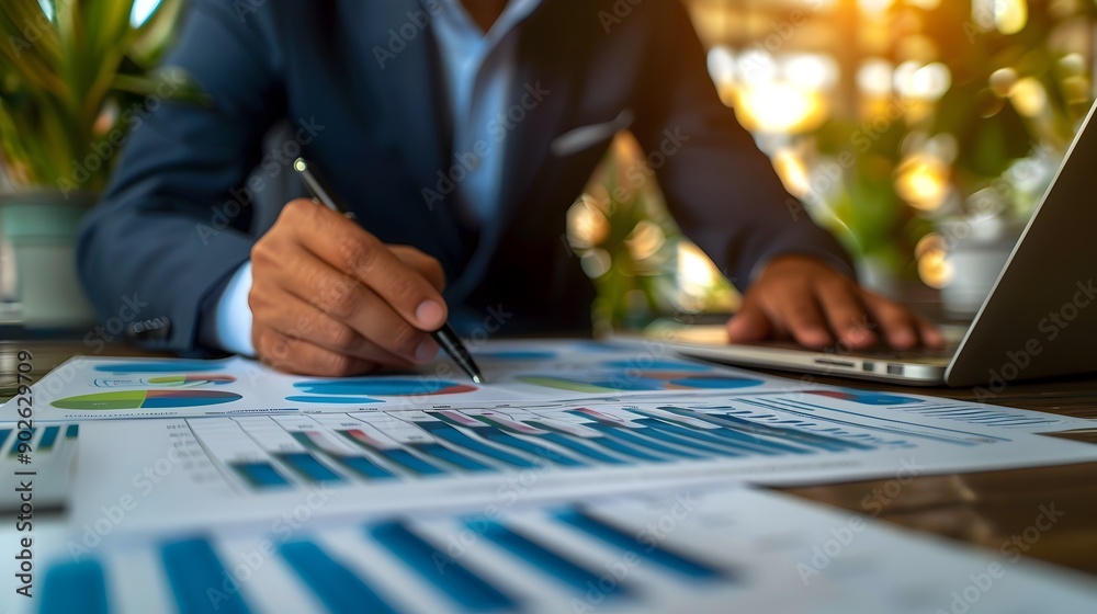 Financial Advisor Assisting Small Business with Cash Flow Management Financial Advisor Assisting Small Business with Cash Flow Management