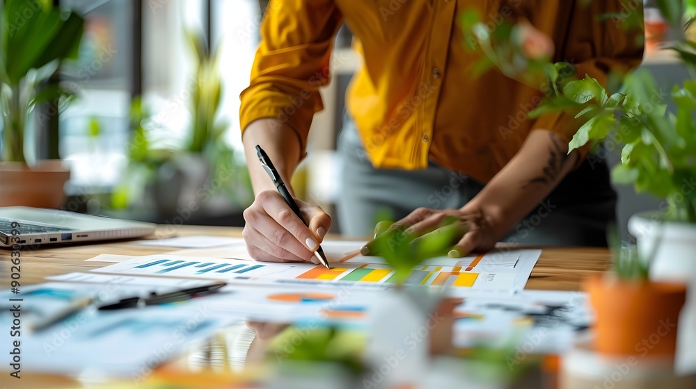 Entrepreneur Strategizing Financial Roadmap for Business Growth and Development