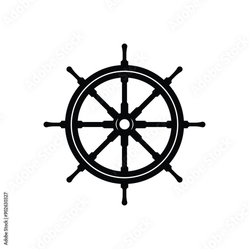 sail whell icon, sail whell symbol. vector