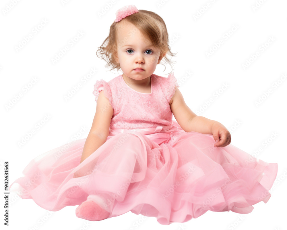 PNG Girl wearing a pink princess dress sitting portrait fashion. PNG Girl wearing a pink princess dress sitting portrait fashion.