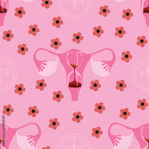 Menopause background. World menopause day concept. Vector illustration