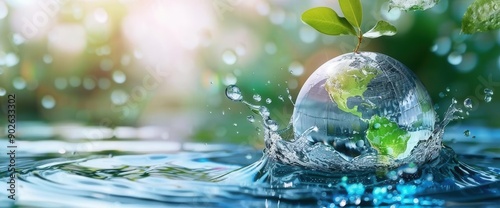 Preserving Our Precious Resource. Water conservation concept