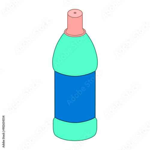キッチンブリーチなどのプラスチックのボトル