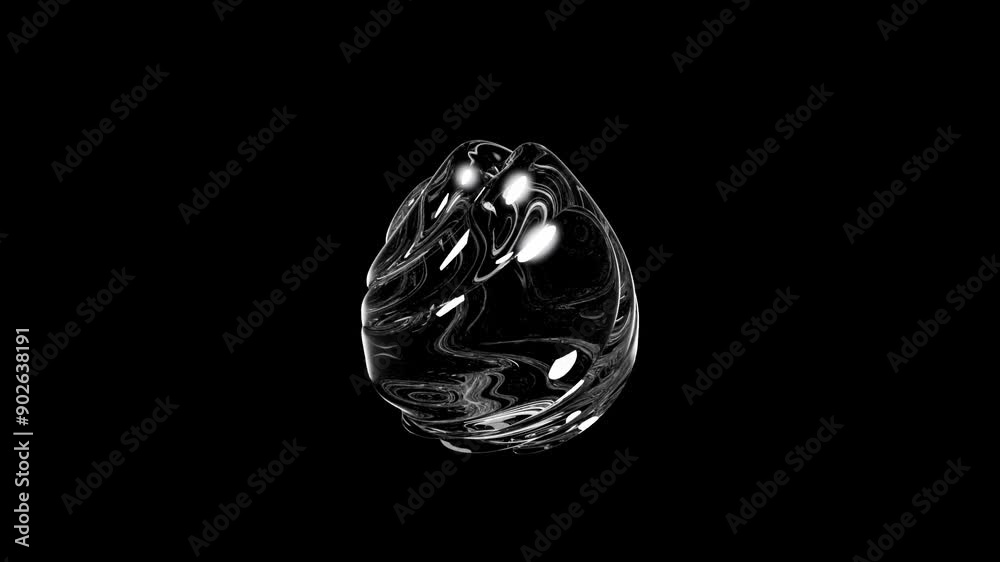 abstract background glass shapes with refractions abstract background glass shapes with refractions