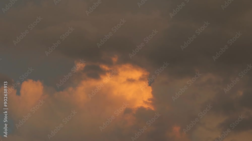 Big Orange Cloud Formation Moving During Sunset Time Lapse Australia Gippsland Victoria Maffra Big Orange Cloud Formation Moving During Sunset Time Lapse Australia Gippsland Victoria Maffra