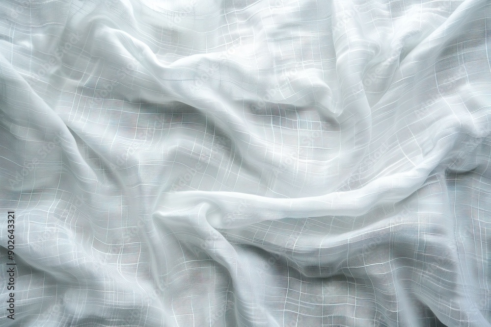 Fototapeta premium White linen texture as background