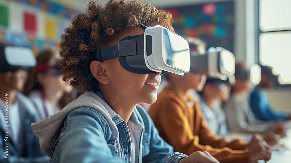 Young Students Engage in Virtual Reality Mathematics Learning in a Modern Classroom Young Students Engage in Virtual Reality Mathematics Learning in a Modern Classroom