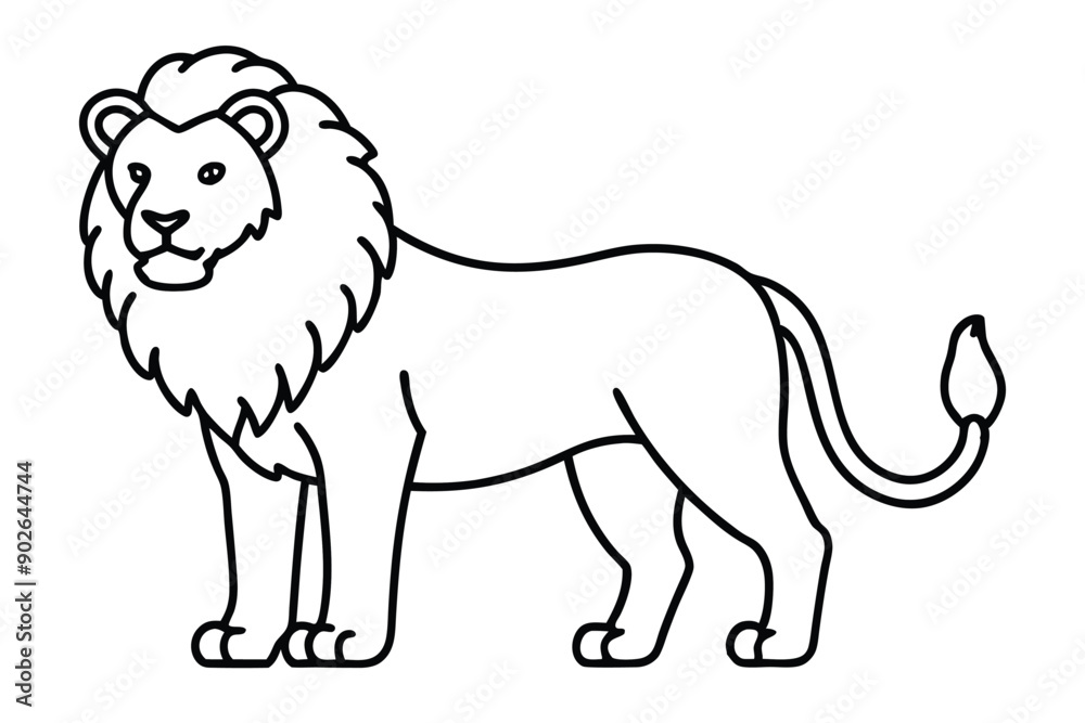 Lion line art illustration Design Concepts Lion line art illustration Design Concepts