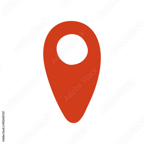 GPS, Map pointer, location mark, pin point of place, location pin or navigation mark, pin point, location marker, landmark for map sticker, place mark, indicator, navigation flat vector illustration.	