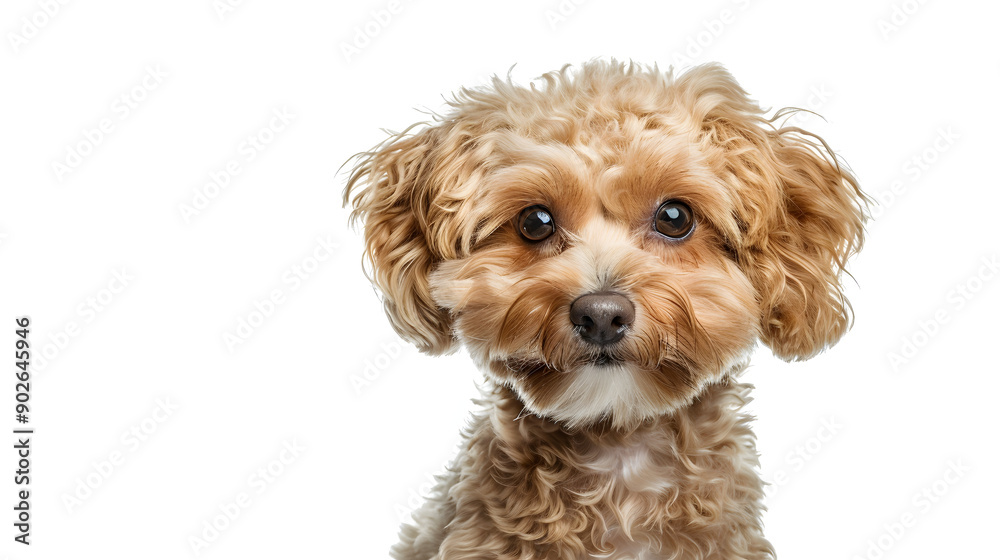 Portrait of a Cute Maltipoo Dog. Portrait of a Cute Maltipoo Dog.