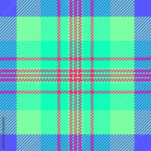 Plaid texture vector of fabric check seamless with a pattern tartan textile background.