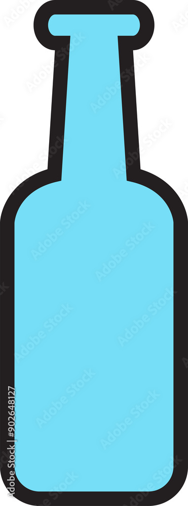 Alcohol Bottle Icon Illustration Alcohol Bottle Icon Illustration