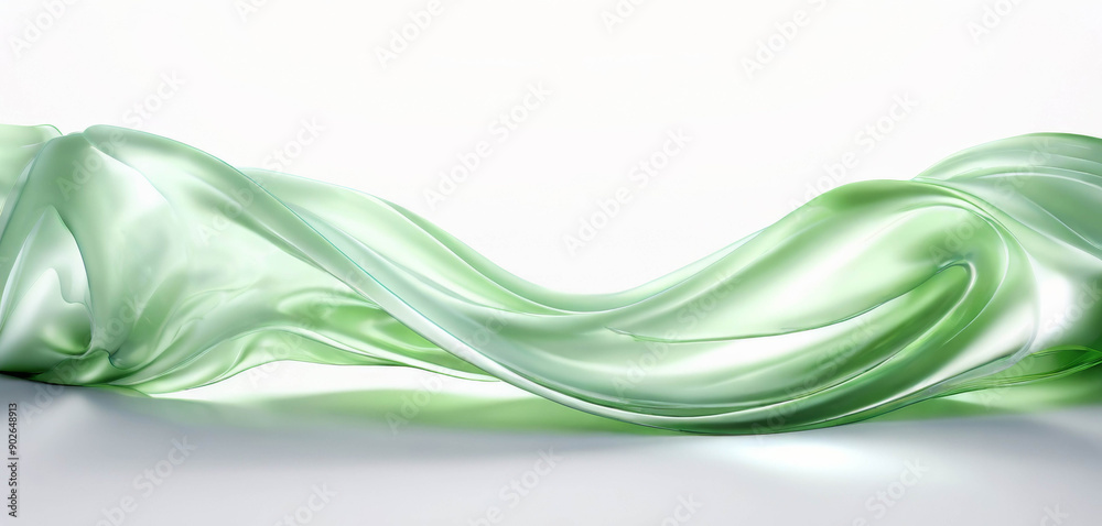 Glossy green liquid swirl with a reflective surface. High quality background for banners, posters, wallpaper or template. Glossy green liquid swirl with a reflective surface. High quality background for banners, posters, wallpaper or template.