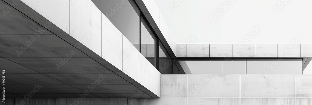 Obraz premium minimal and modern architecture web banner or background