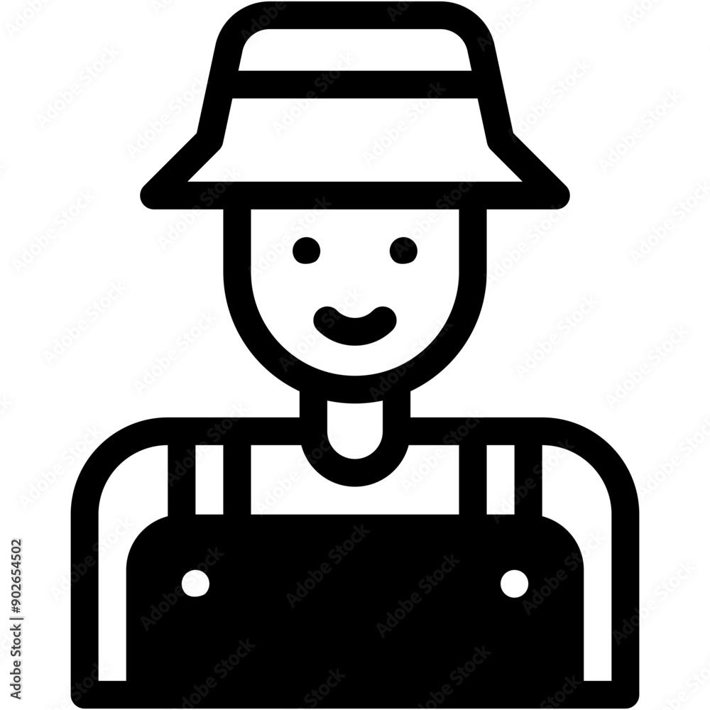 Vector Icon Farmer,, Agriculture, Harvest, Avatar, Man Vector Icon Farmer,, Agriculture, Harvest, Avatar, Man