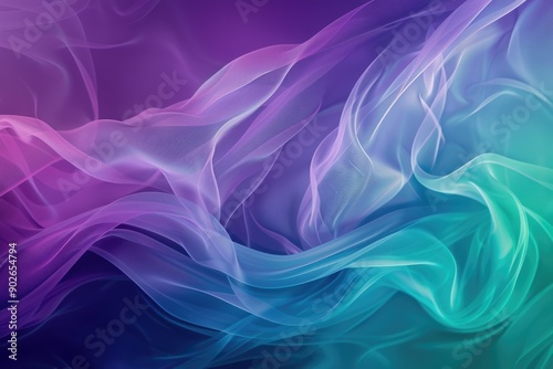 Purple green blue color wave flow express the energetic signal. Seamless texture of vividness curve swirling convey sense of harmony and wonderful scene perfect for effect and graphic design. AIG51.