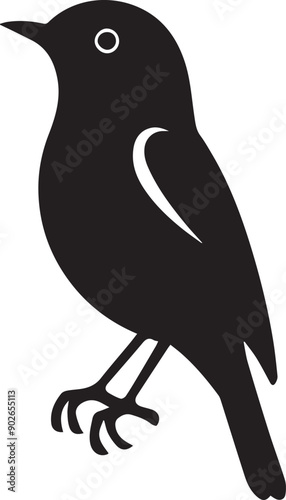 Bird Silhouette vector, eps, black