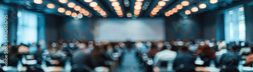 Blurred Image of Conference Audience