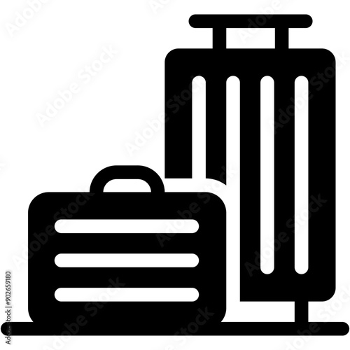 Luggage, Baggage, Suitcase, Travel, Hand Luggage Icon