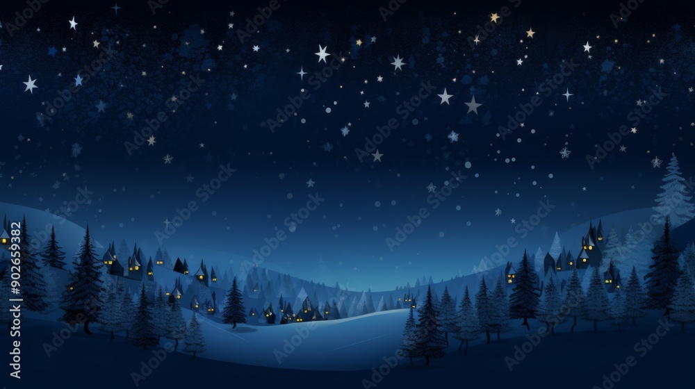 Navy blue abstract christmas background for greetings card on winter holidays. Neural network ai generated art Navy blue abstract christmas background for greetings card on winter holidays. Neural network ai generated art