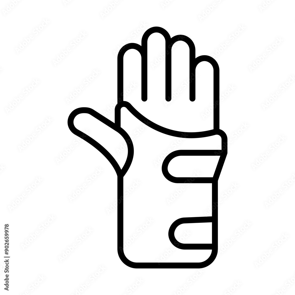 Wrist Support line icon