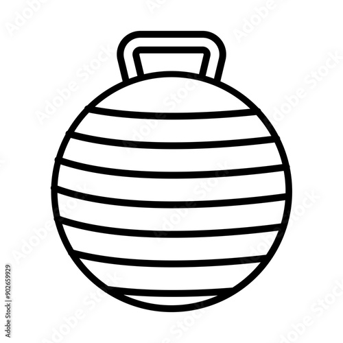 Exercise Ball line icon