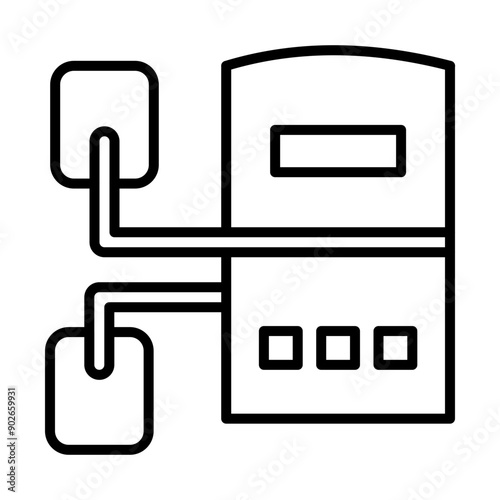 TENS Machine line icon