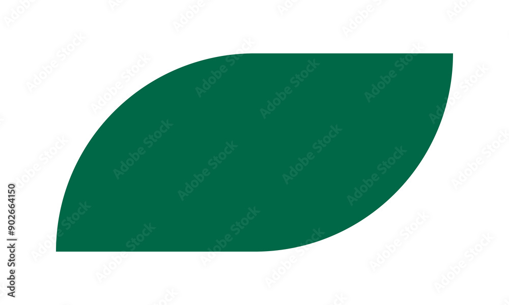 Round Corner Rectangle Leaf Green Icon Round Corner Rectangle Leaf Green Icon