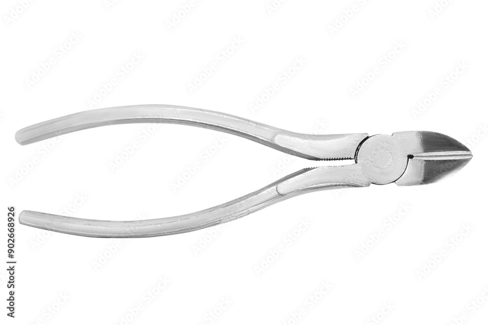 Obraz premium Wire cutters on a blank background.