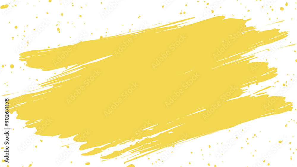 Fototapeta premium ブラシで色を塗るイラスト 白背景